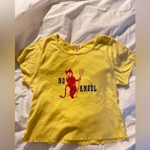 Urban outfitters No Angel baby tee size M